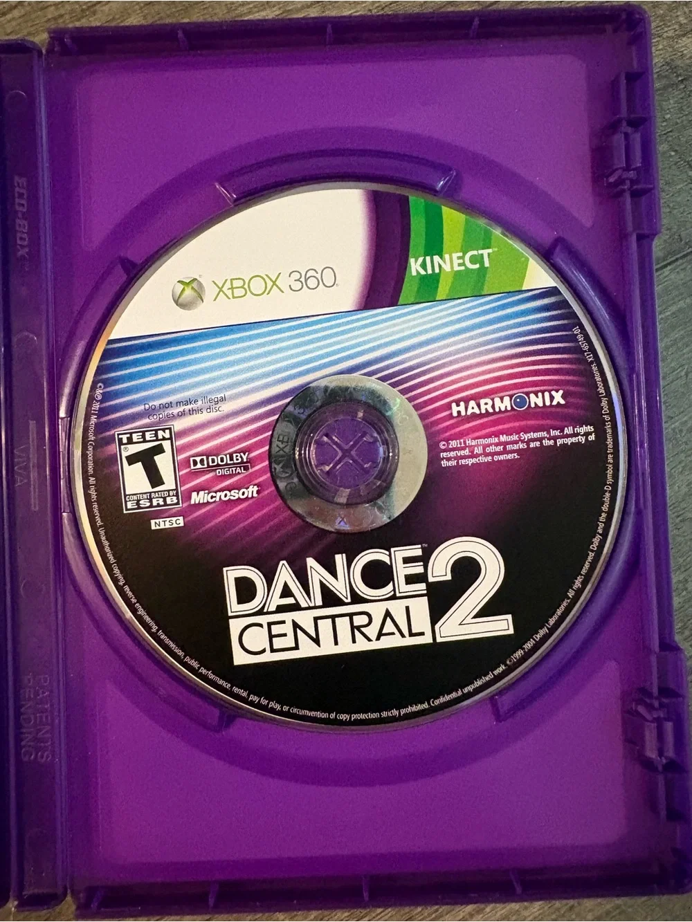 Dance Central 2 (Xbox 360, 2011) Complete CIB w/ Manual